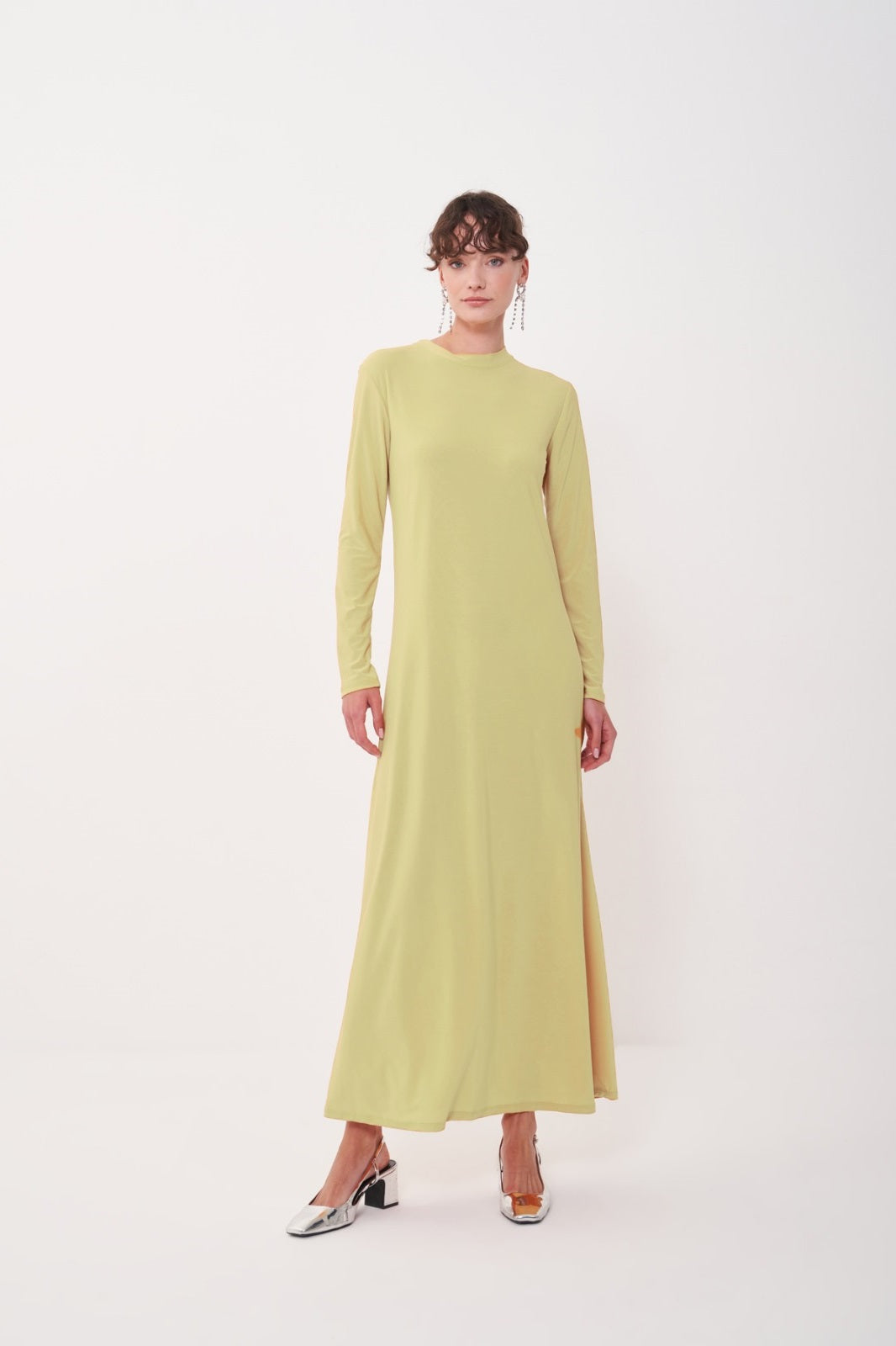 Uzun Kollu Krep İçlik - mimoza