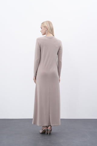 Sandy İçlik Elbise - açıkbej