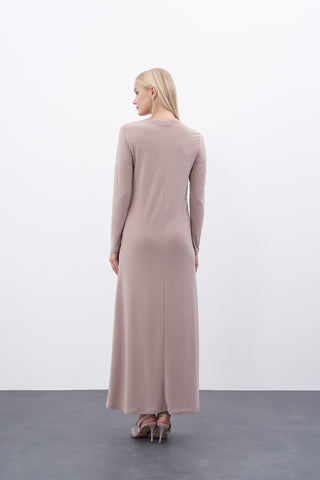 Sandy İçlik Elbise - bej