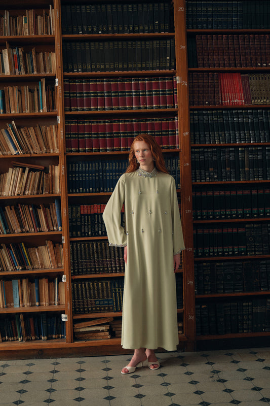 Full Taş Detaylı Elbise -Mimoza