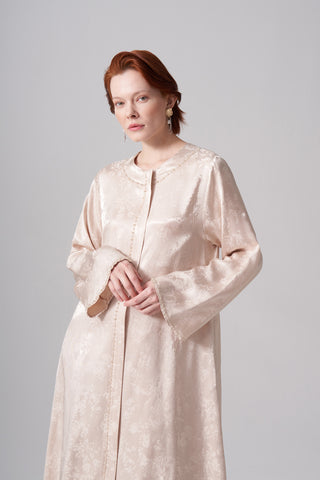 Jakar Desen Detaylı Ferace - bej