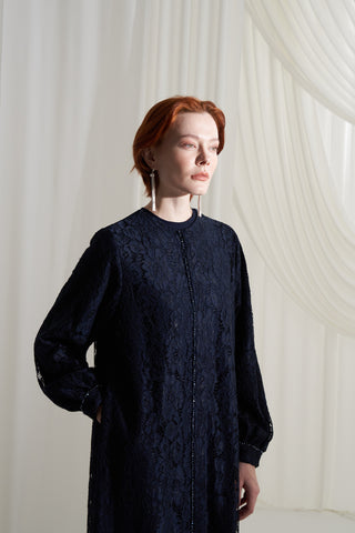 Dantelli Krep Ferace - lacivert