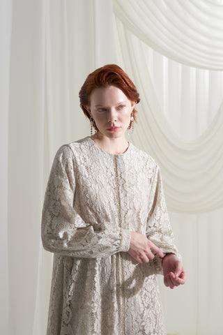 Dantelli Krep Ferace - bej