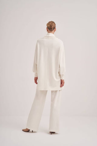 Nakış İşlemeli Takım Elbise - Ekru