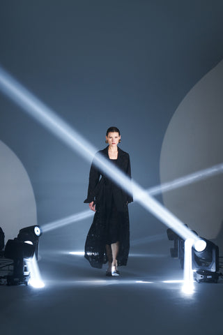 Ön Yaka El İşleme Detaylı Dantel Ceket Yaka Abaya