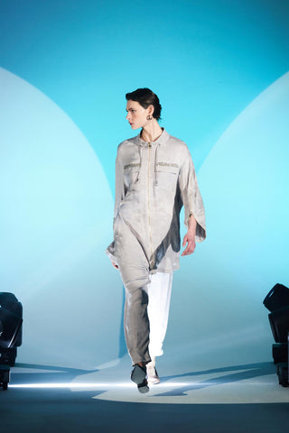 Önü Fermuarlı Cep Taş İşleme Detaylı Takım - taş