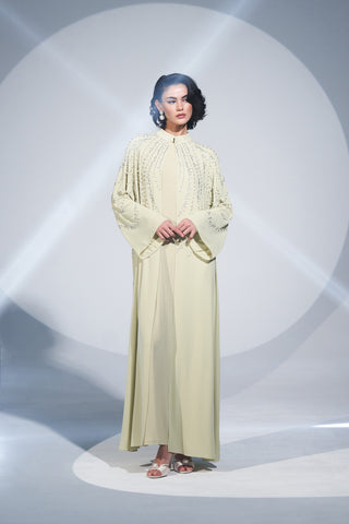 Taşlı Abaya - Mimoza