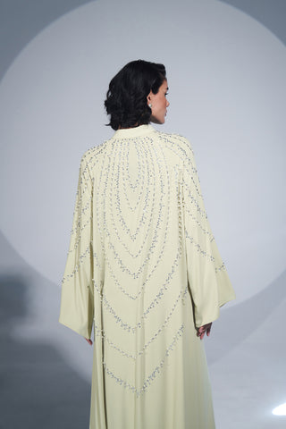 Taşlı Abaya - Mimoza