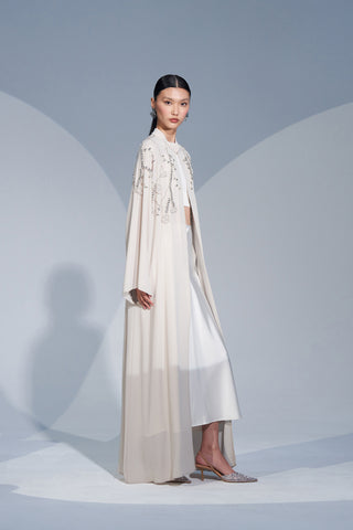 El İşlemeli Taş Detaylı Abaya - taş