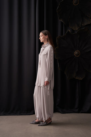 Yaka Detaylı Çıt Çıt Detaylı Takım - taş