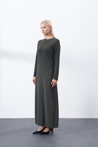 Sandy İçlik Elbise - koyu gri