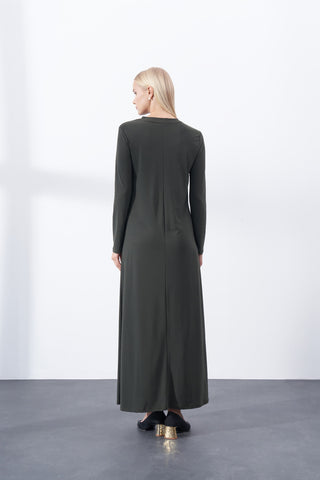 Sandy İçlik Elbise - koyu gri