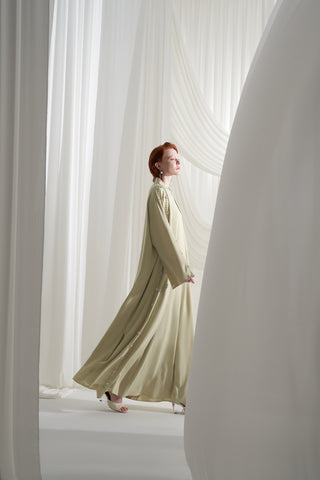 Elişi Detaylı İkili Abaya Takım - mimoza